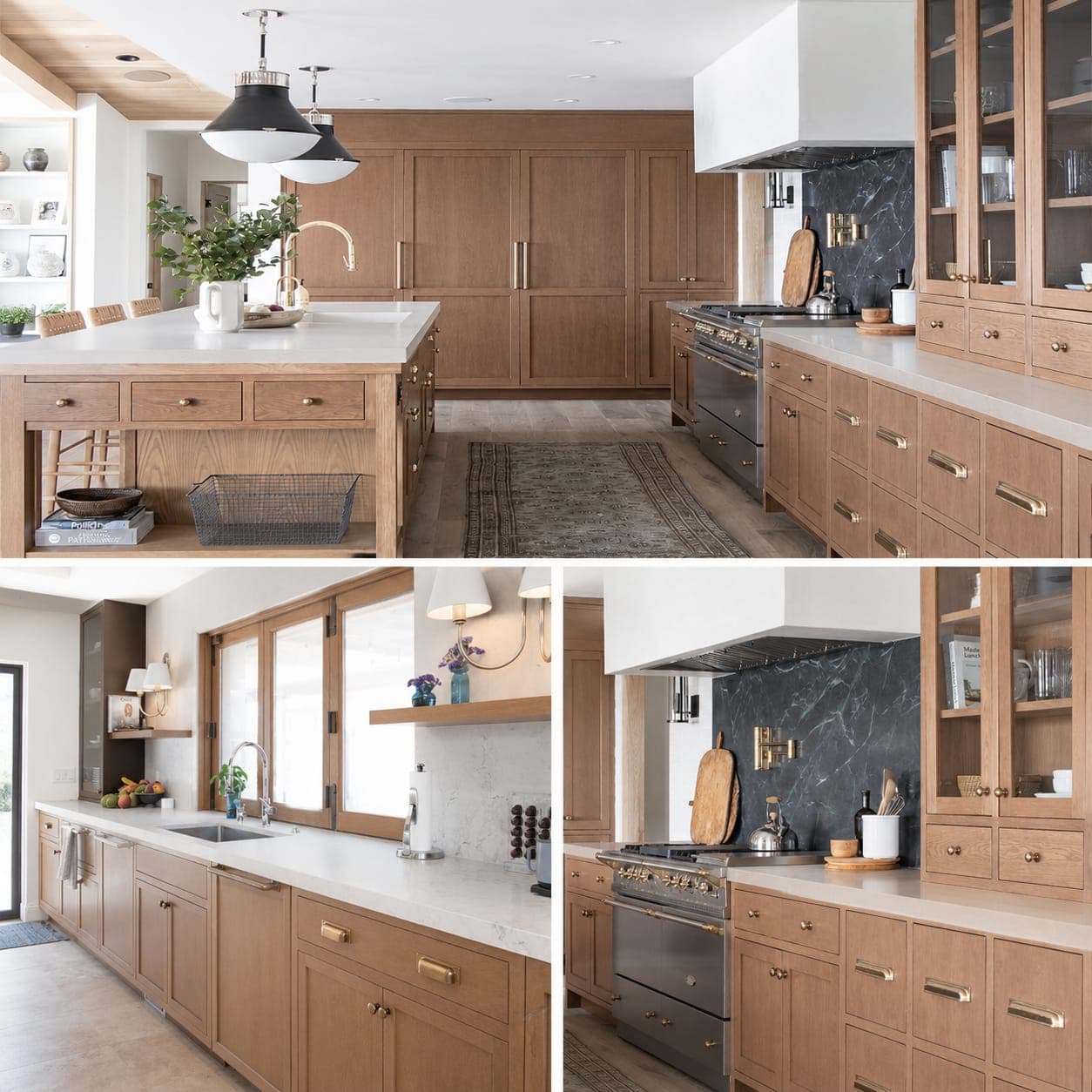 Before: Kitchen cabinet refinishing transformation