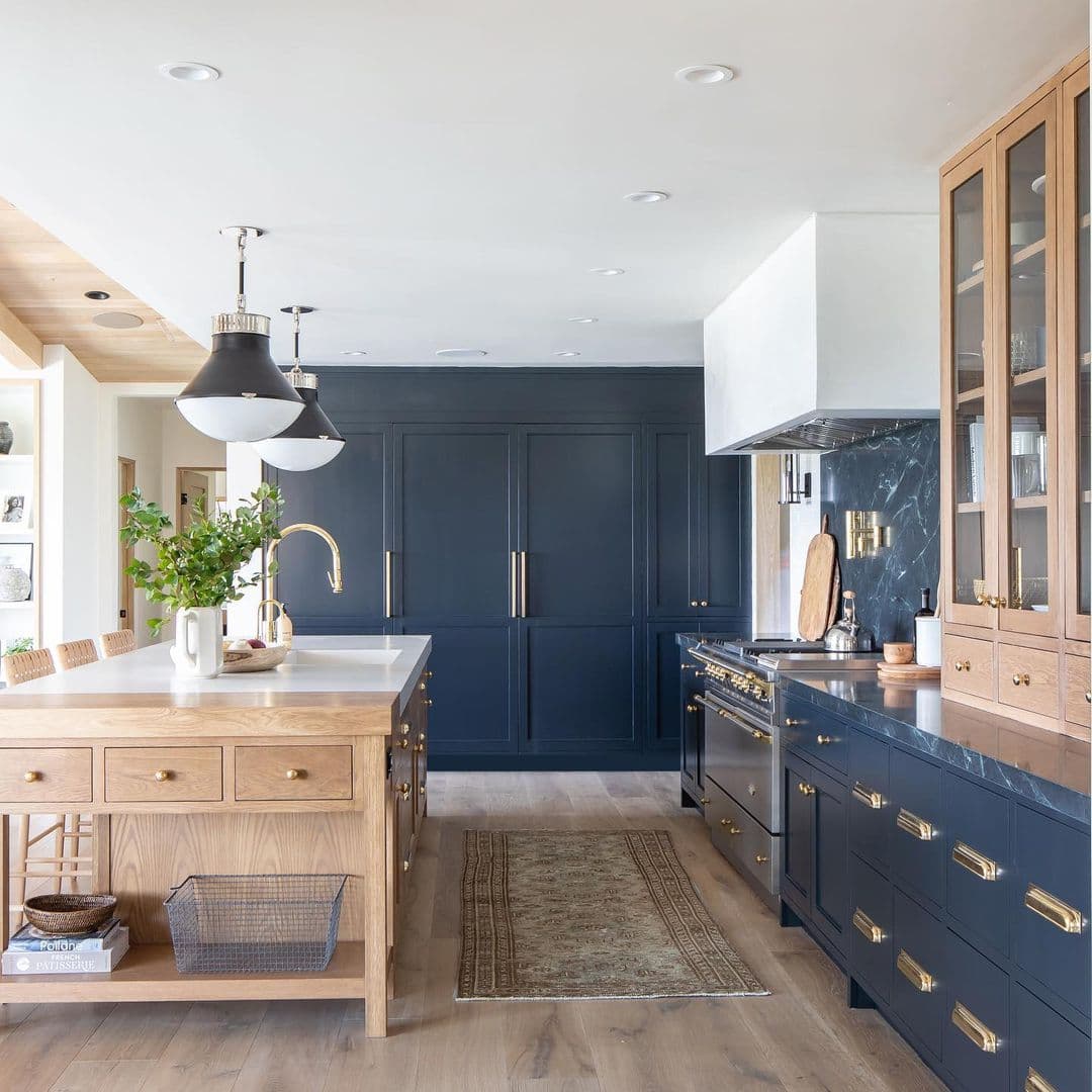 West University kitchen with smooth painted cabinets after refinishing