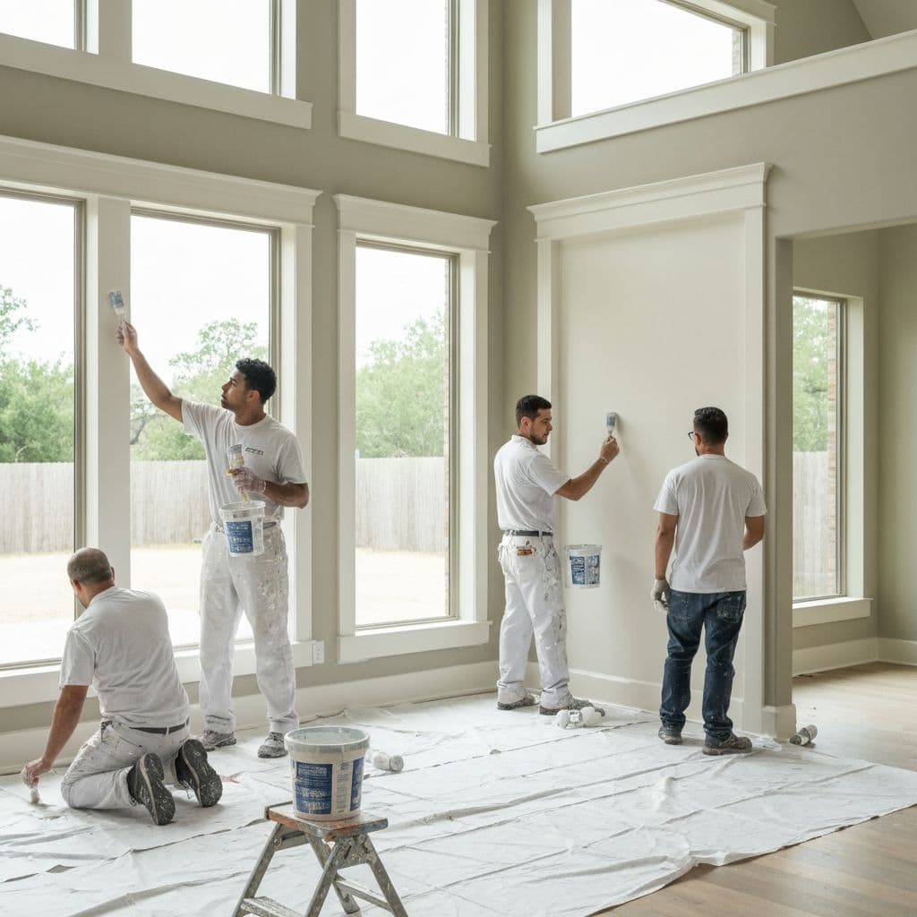 Houston Superior Painting crew at work in Greater Houston
