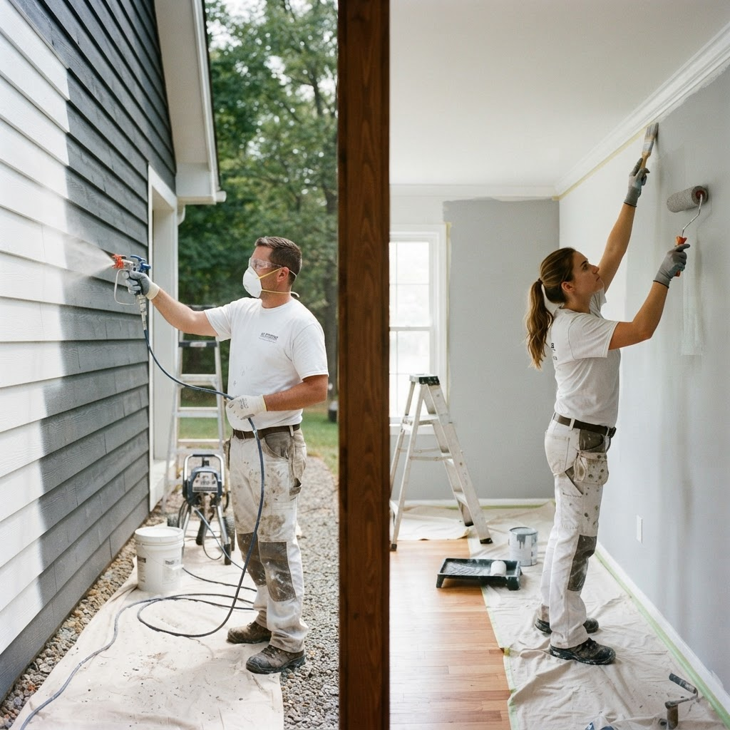 Spray vs. Brush and Roll: Which Is Best for Houston Homes?