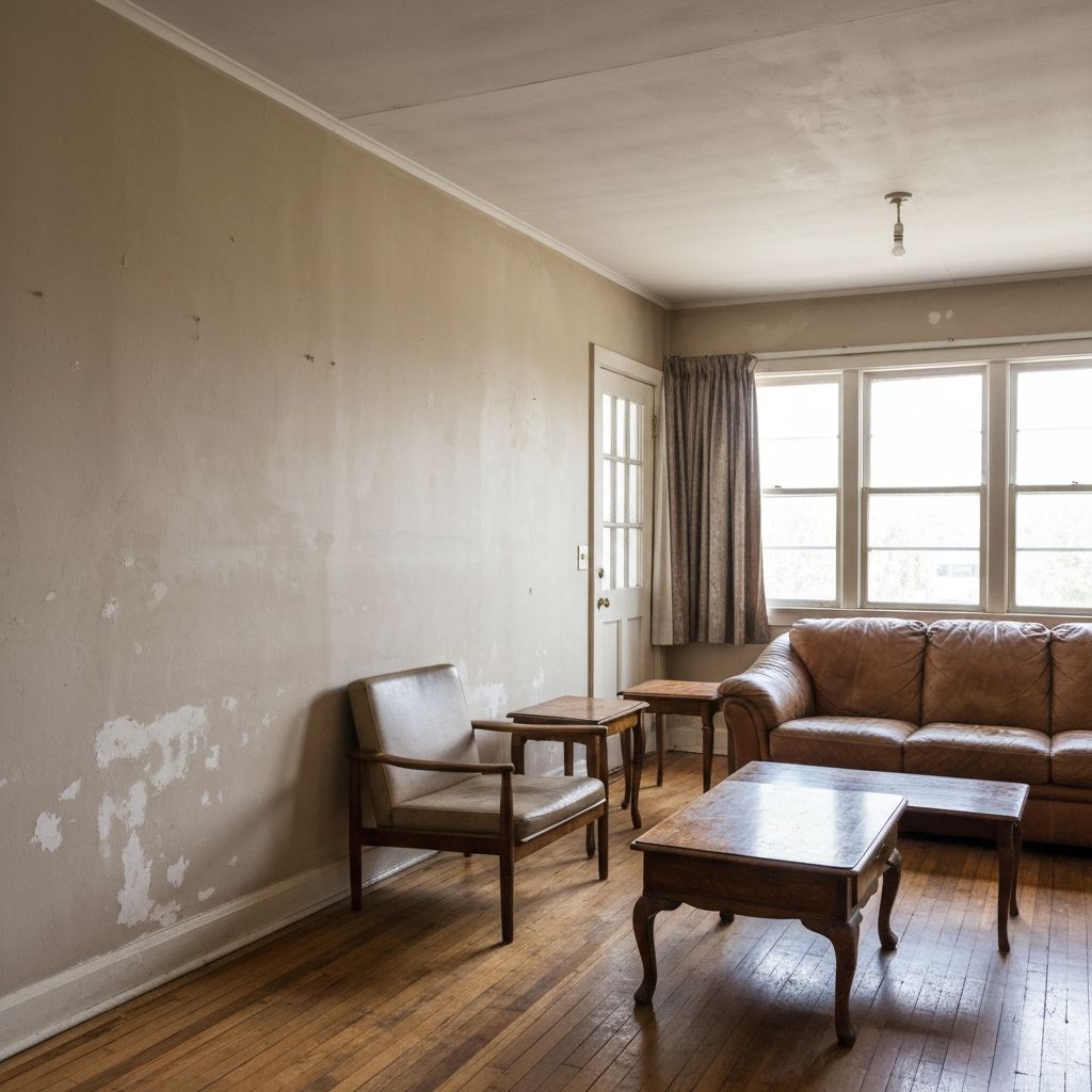 Before: Living room interior painting transformation